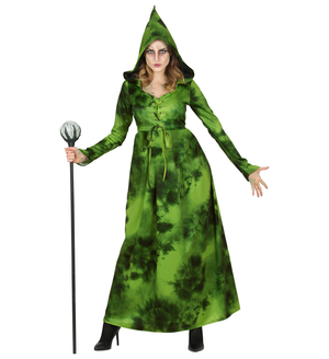 Vestito Carnevale Strega Della Foresta Travestimento Halloween Donna - 1071