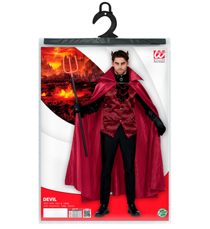 Vestito Carnevale Diavolo Travestimento Halloween Uomo - 1174