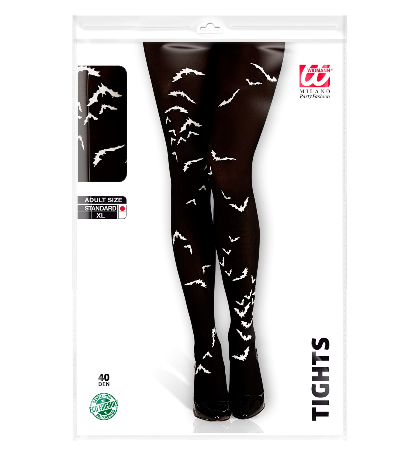 Calze con Pipistrelli 40 Den Tg Unica Adulto Accessorio Travestimento Halloween - 4787p