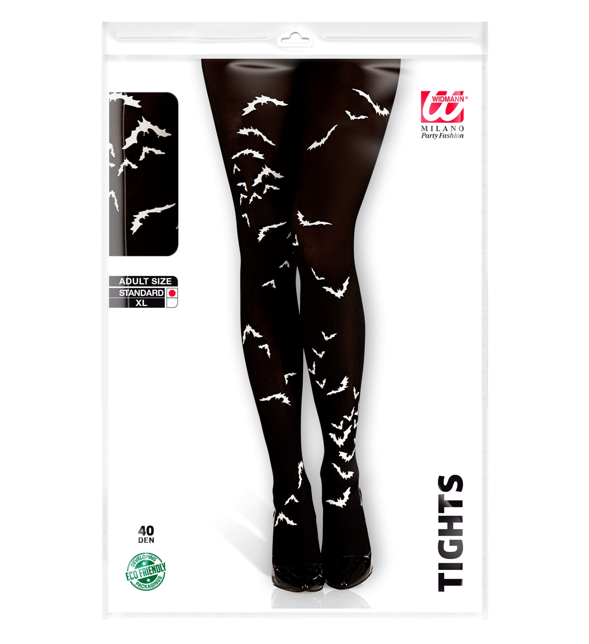 Calze con Pipistrelli 40 Den Tg Unica Adulto Accessorio Travestimento Halloween - 4787p