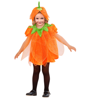 Vestito Carnevale Zucca Travestimento Halloween Bambina - 4924