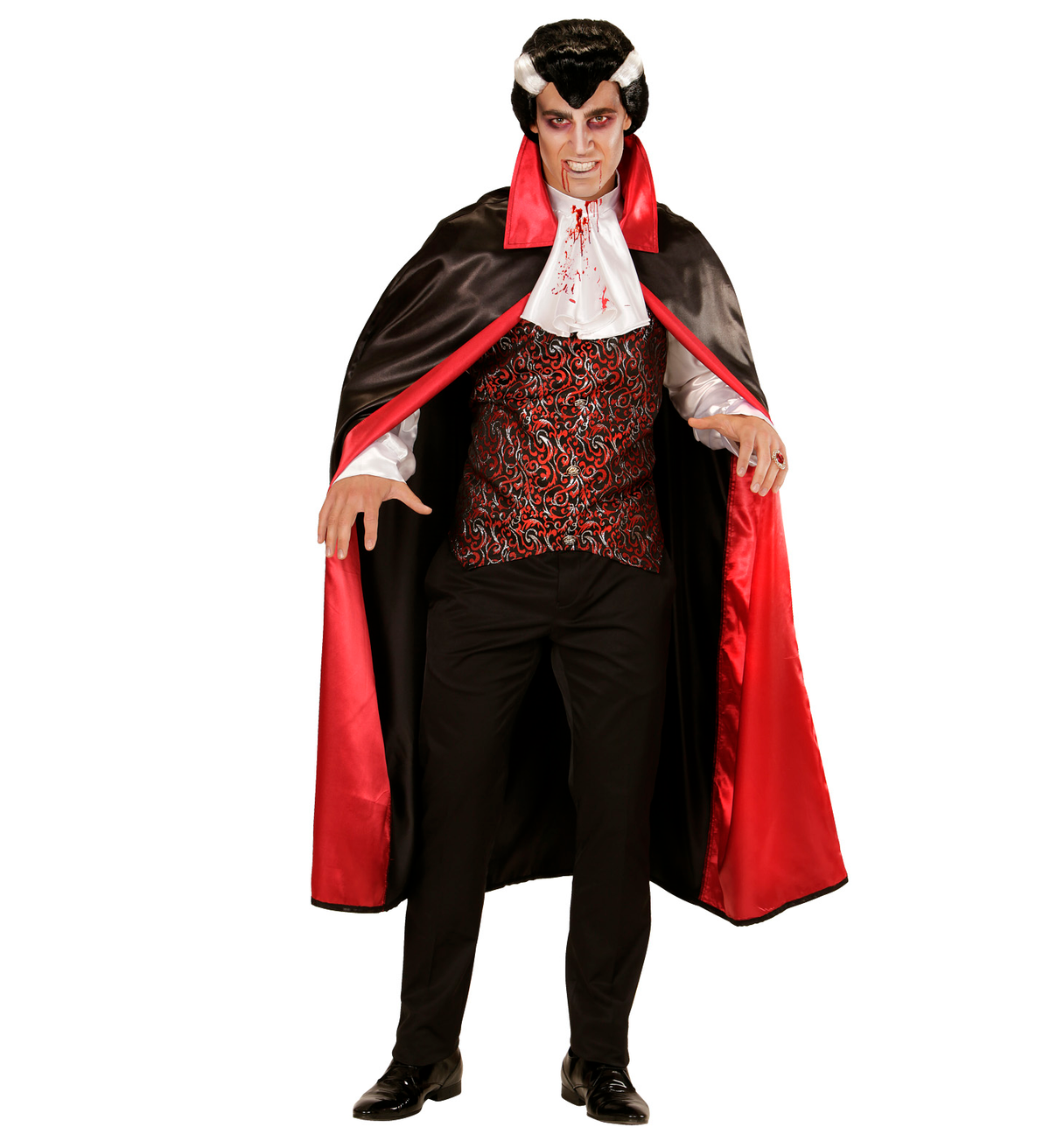 Vestito Carnevale Vampiro Insanguinato Travestimento Halloween Uomo - 4951