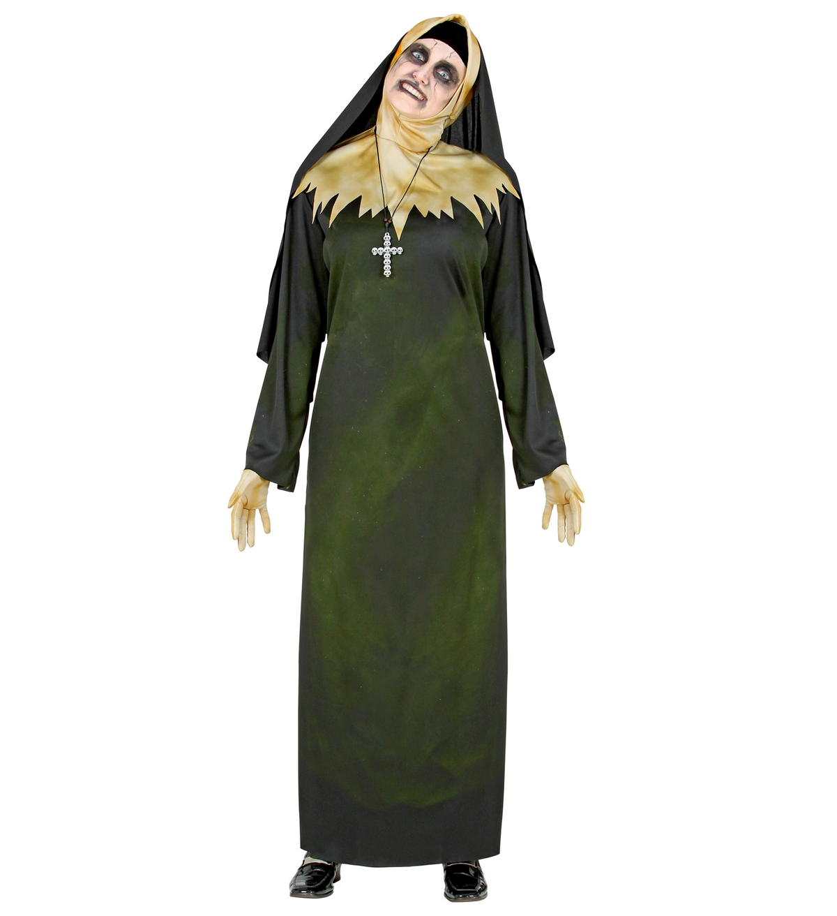 Vestito Carnevale Suora Demoniaca Travestimento Halloween Donna - 5226