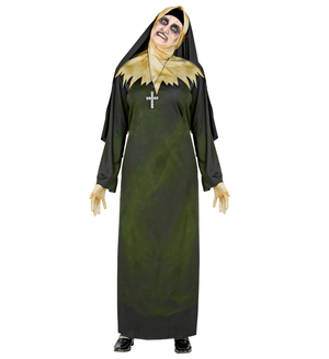 Vestito Carnevale Suora Demoniaca Travestimento Halloween Donna - 5226