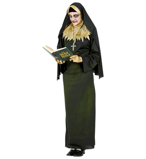 Vestito Carnevale Suora Demoniaca Travestimento Halloween Donna - 5226