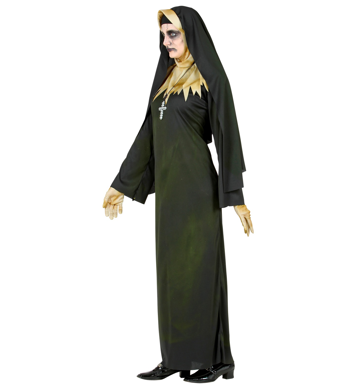 Vestito Carnevale Suora Demoniaca Travestimento Halloween Donna - 5226