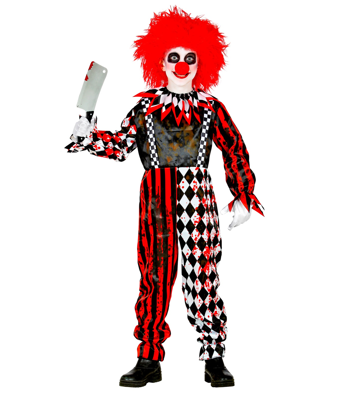 Vestito Carnevale Pagliaccio Horror Travestimento Halloween Bambino - 5251