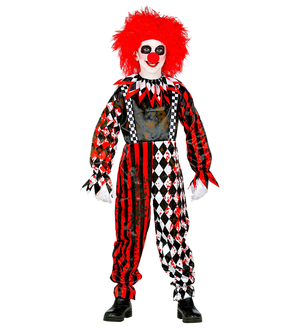 Vestito Carnevale Pagliaccio Horror Travestimento Halloween Bambino - 5251