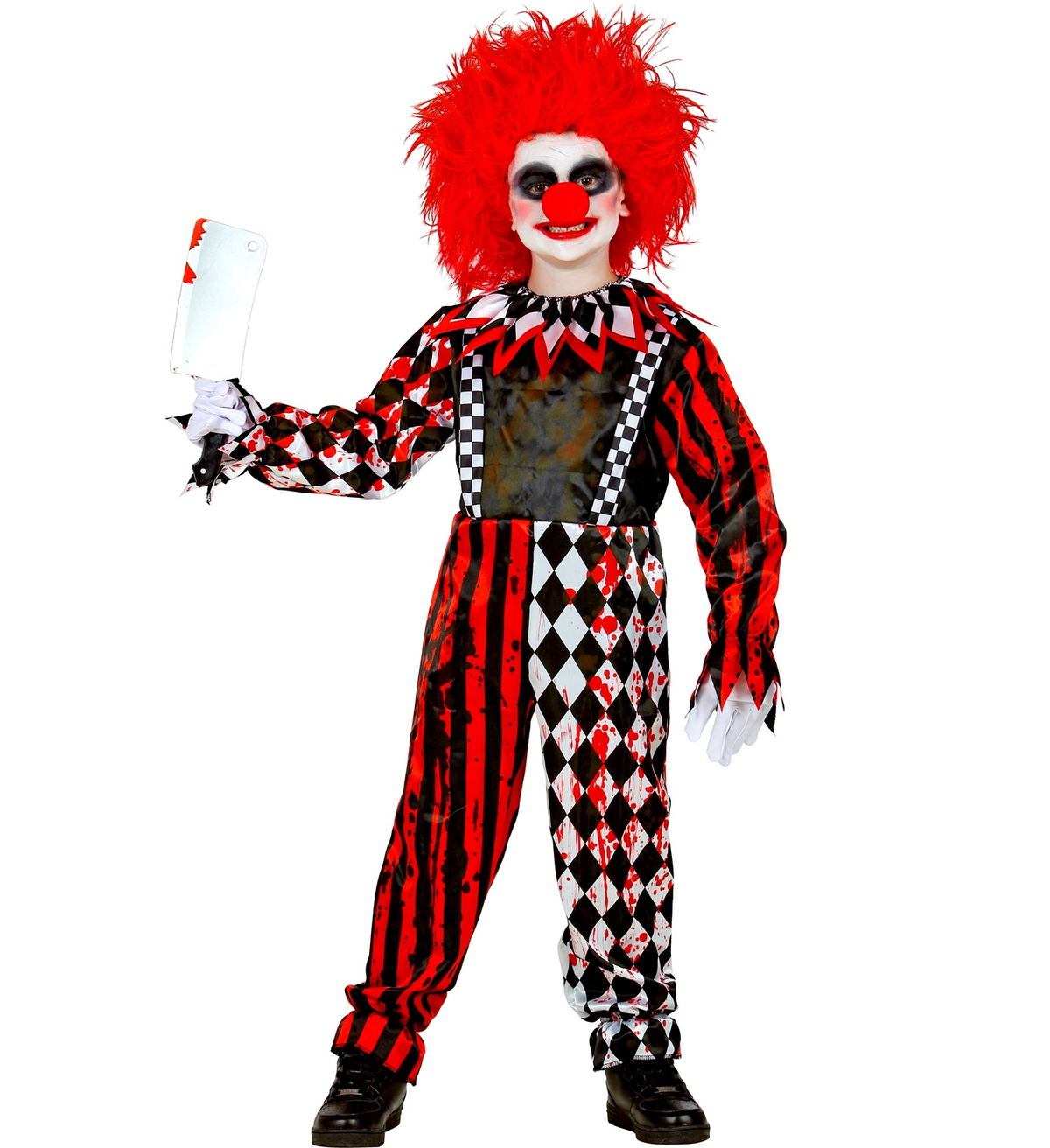 Vestito Carnevale Pagliaccio Horror Travestimento Halloween Bambino - 5251