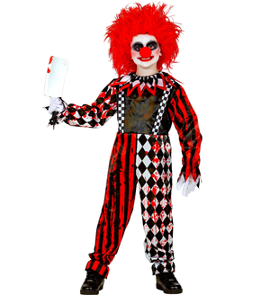 Vestito Carnevale Pagliaccio Horror Travestimento Halloween Bambino - 5251