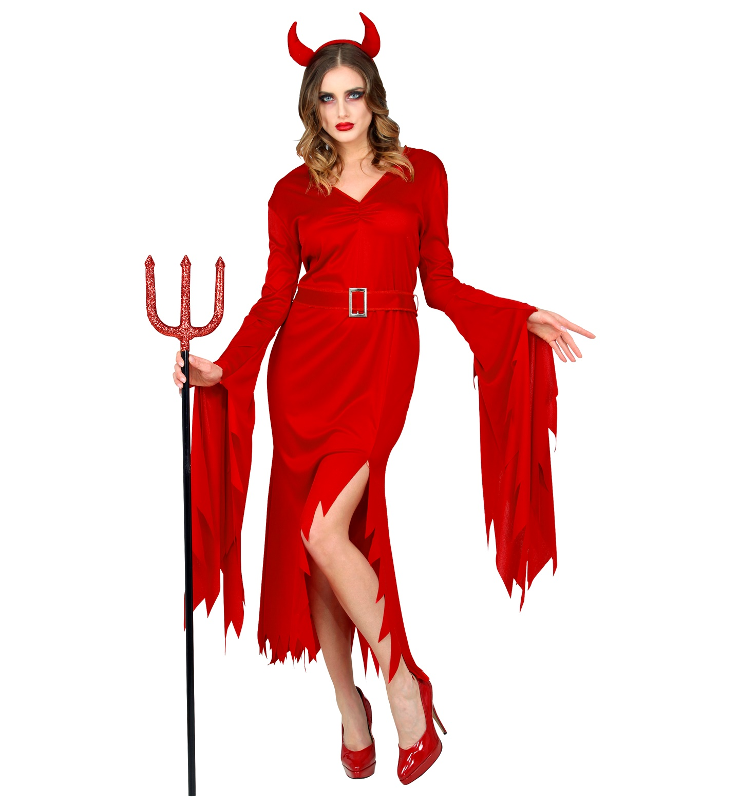 Vestito Carnevale Diavolessa Travestimento Halloween Donna - 5289