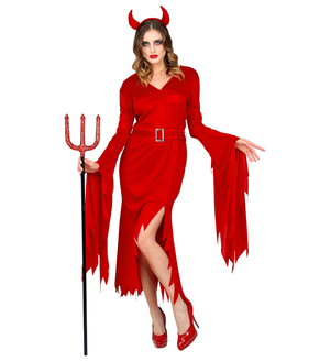 Vestito Carnevale Diavolessa Travestimento Halloween Donna - 5289