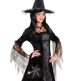 Borsetta Dolcetto O Scherzetto Ragnatela e Ragno Accessori Halloween Carnevale - 8173w