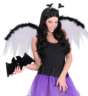Borsetta Dolcetto O Scherzetto Pipistrello Accessori Halloween Carnevale - 9564b