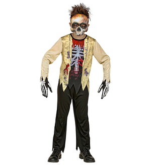 Vestito Carnevale Scheletro Zombie Travestimento Halloween Bambino - 9825