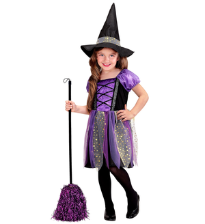 Vestito Carnevale Strega Travestimento Halloween Bambina - 0018