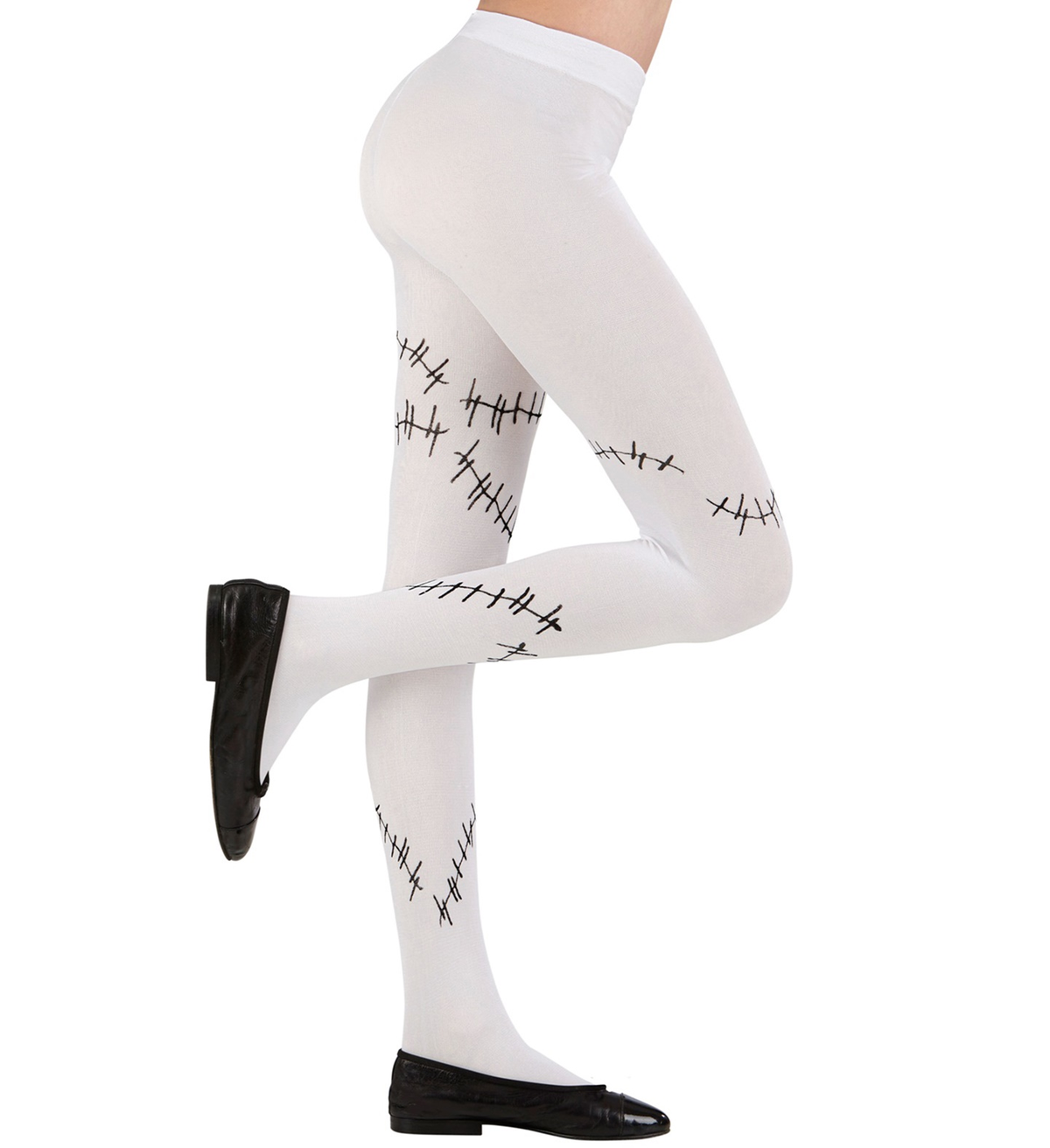 Collant Monster Bride con Punti 40 Den Accessori Travestimento Halloween - 3002