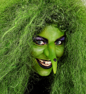 Make-Up Verde in Vaschetta 25 G Trucco Accessori Travestimento Carnevale Halloween - 02396