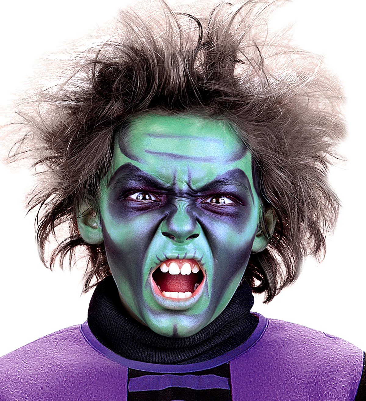 Make-Up Verde in Vaschetta 25 G Trucco Accessori Travestimento Carnevale Halloween - 02396