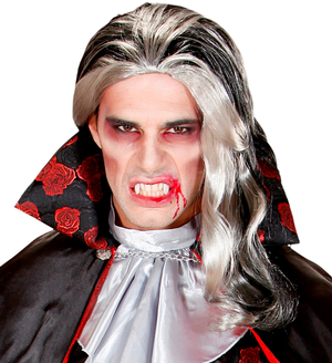 Set Trucco Vampiro con Sangue e Canini Accessori Travestimento Halloween Carnevale - 4100v