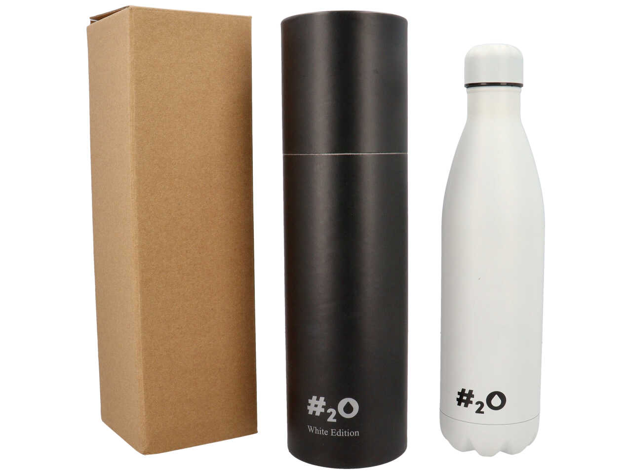 Bottiglia Termica H2o Borraccia in Acciaio Inox 750 Ml Isotermica 24h Fredda 12h Caldo - Ag1231