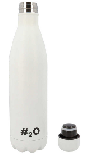 Bottiglia Termica H2o Borraccia in Acciaio Inox 750 Ml Isotermica 24h Fredda 12h Caldo - Ag1231