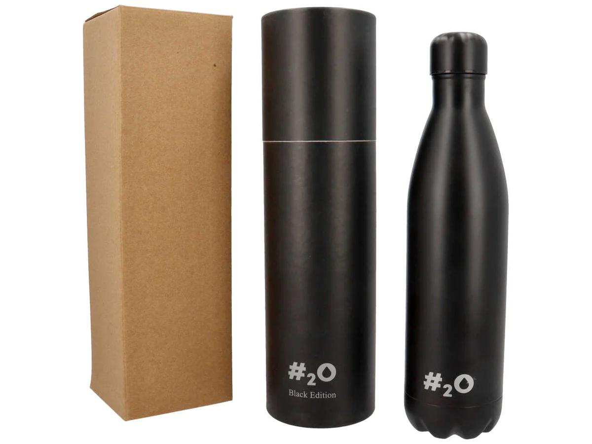 Bottiglia Termica H2o Borraccia in Acciaio Inox 750 Ml Isotermica 24h Fredda 12h Caldo - Ag1230