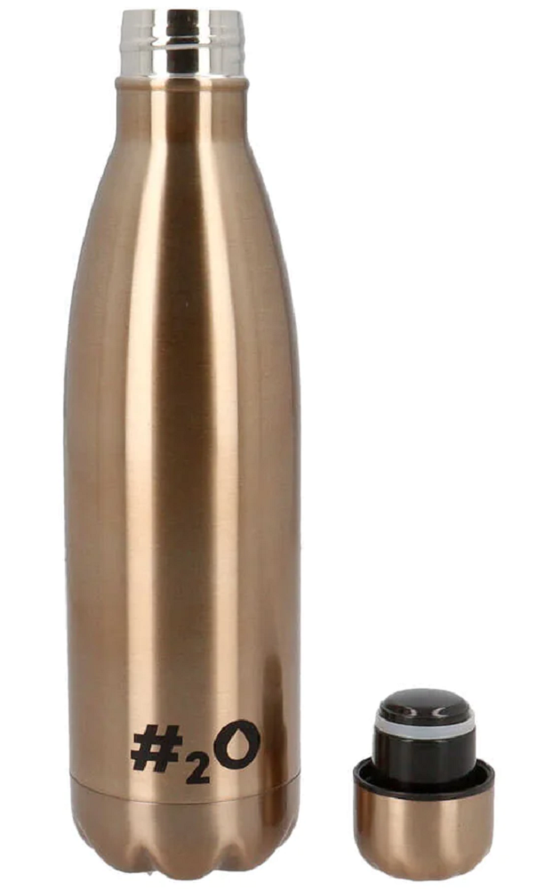 Bottiglia Termica H2o Borraccia in Acciaio Inox 750 Ml Isotermica 24h Fredda 12h Caldo - Ag1232