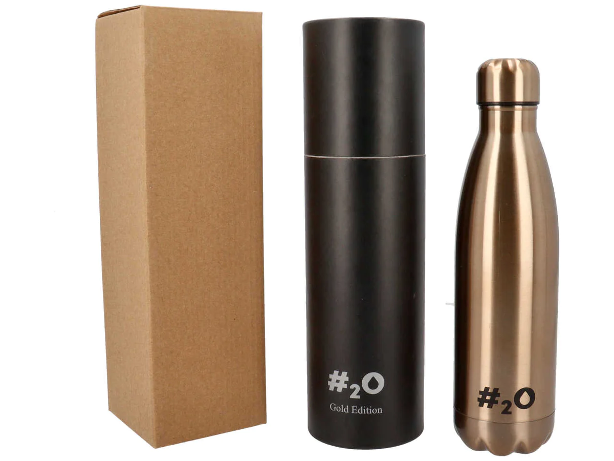 Bottiglia Termica H2o Borraccia in Acciaio Inox 750 Ml Isotermica 24h Fredda 12h Caldo - Ag1232
