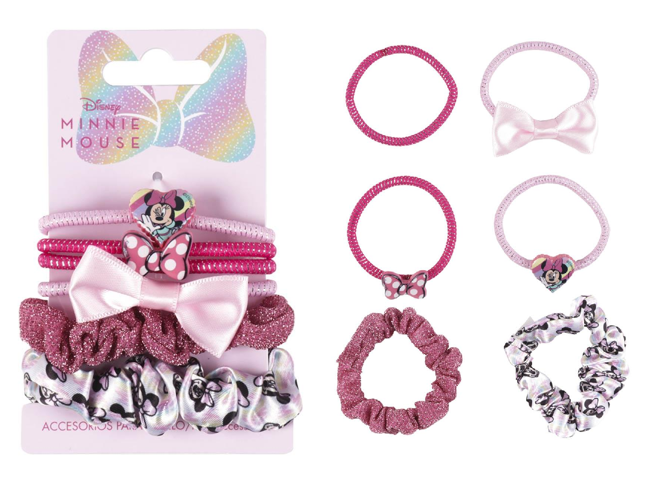Codini Minnie DISNEY Elastici per Capelli 6 Pezzi - 2460