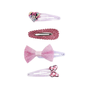 Set Accessori Capelli Minnie DISNEY 4 Mollette Clic Clac - 2464