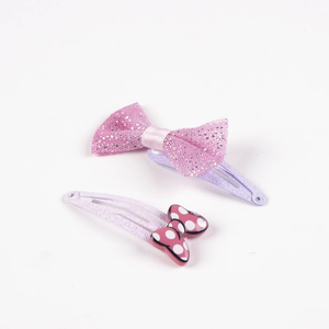 Set Accessori Capelli Minnie DISNEY 4 Mollette Clic Clac - 2464