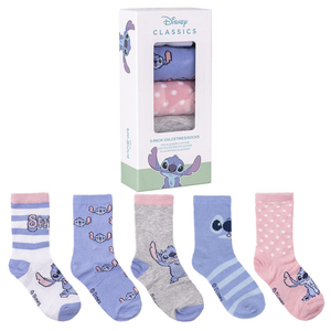 Calzini Stitch DISNEY in Misto Cotone 5 Paia in Confezione - 1548