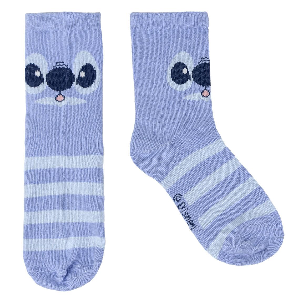Calzini Stitch DISNEY in Misto Cotone 5 Paia in Confezione - 1548