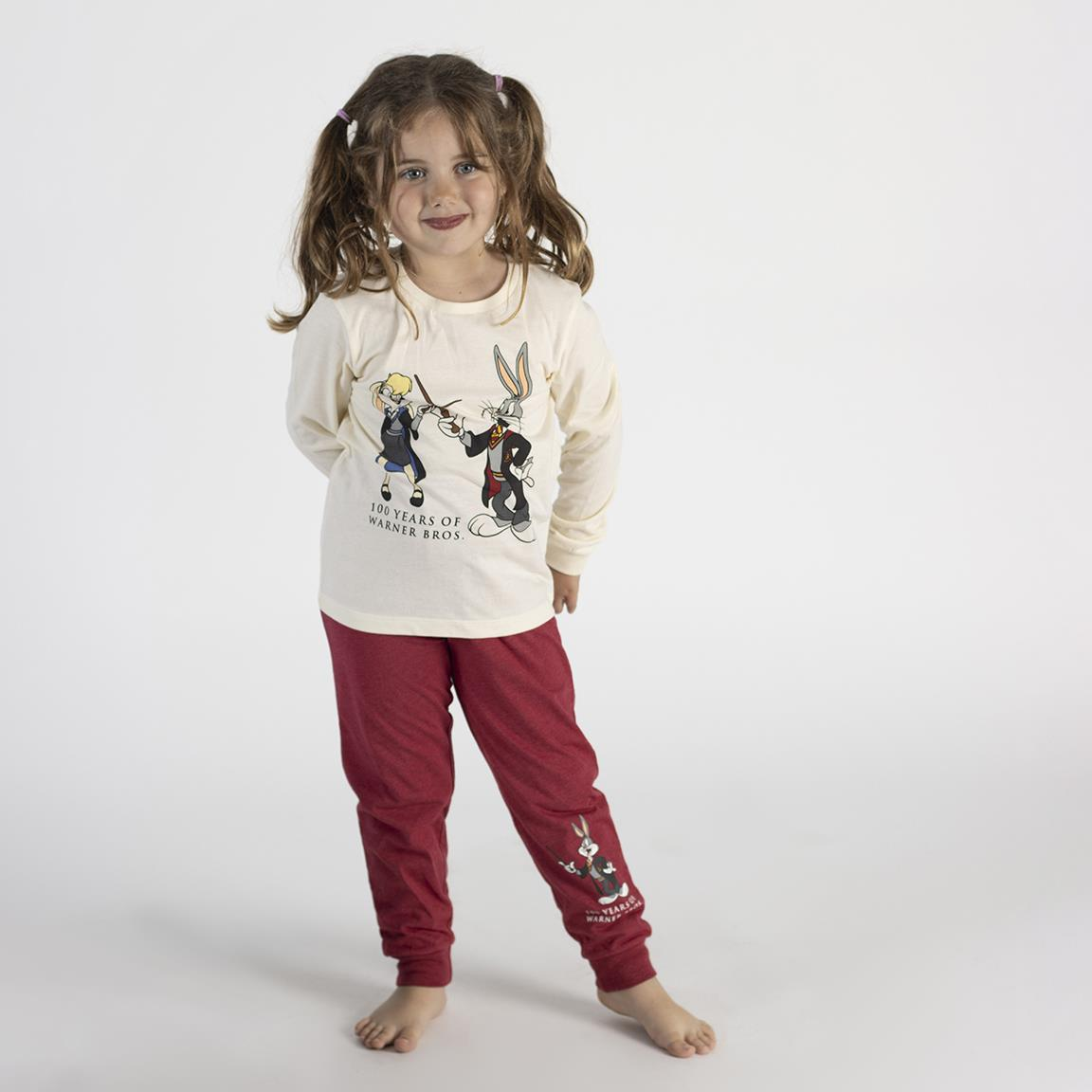 Pigiama Looney Tunes Warner Bros 100 100% Cotone Jersey Bambino - 1701