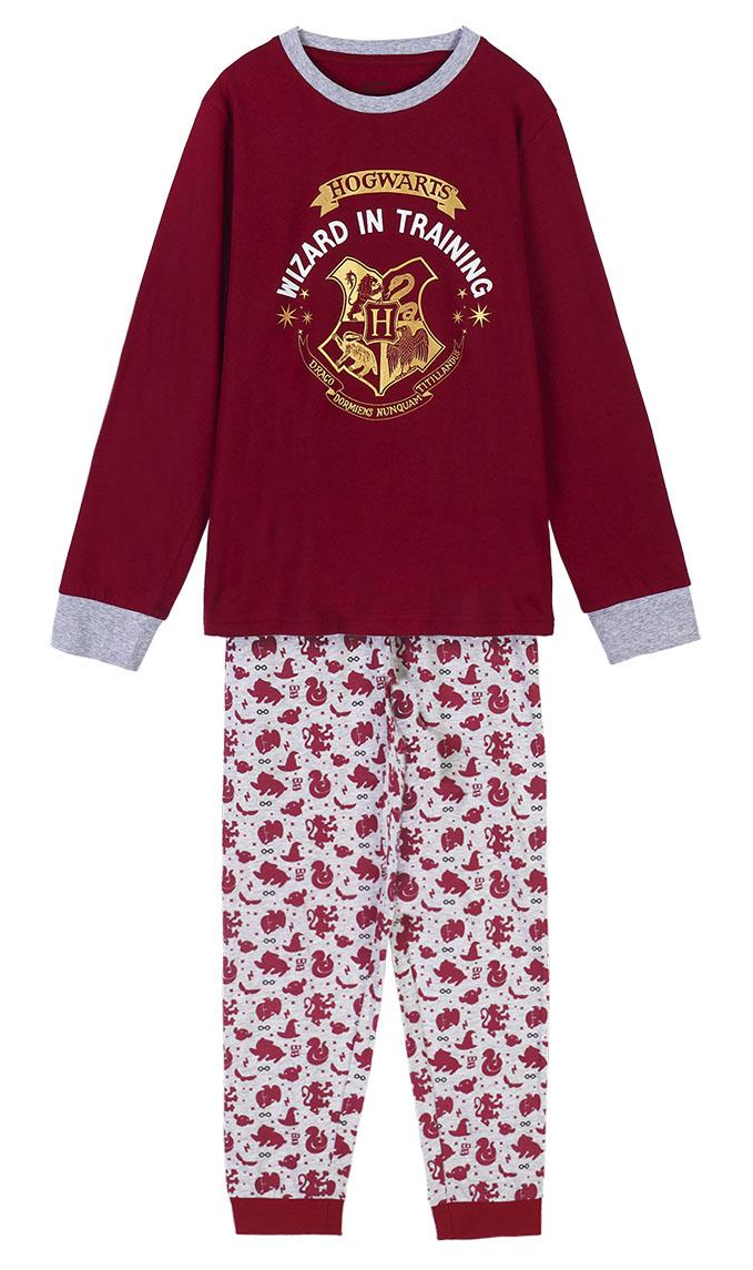 Pigiama Harry Potter Hogwarts 100% Cotone Jersey Bambino - 0397