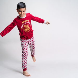 Pigiama Harry Potter Hogwarts 100% Cotone Jersey Bambino - 0397