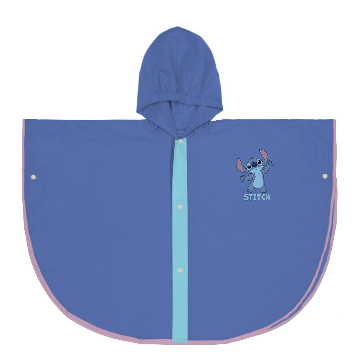 Mantella Pioggia Stitch e Angel DISNEY Impermeabile Antivento Antipioggia - 0752