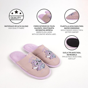 Pantofole Invernali Stitch e Angel DISNEY Antiscivolo Ciabatte a Punta Chiusa - 6138