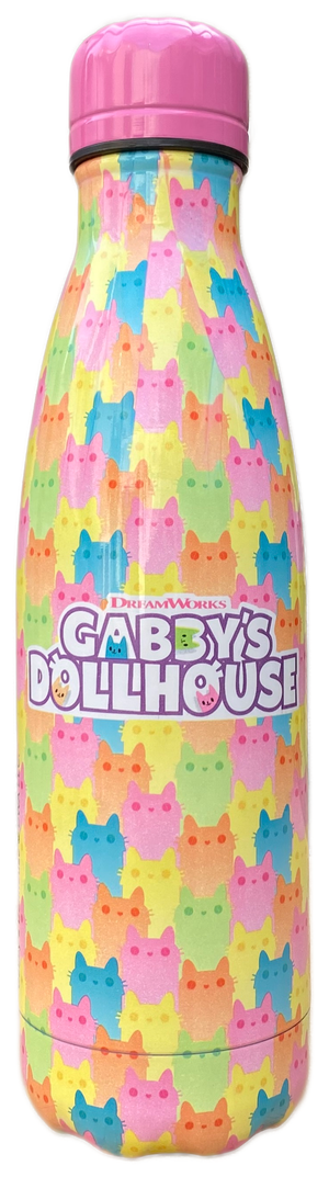 Bottiglia Termica in Acciaio Inossidabile Gabby's Dollhouse con Tappo Svitabile 500 Ml - O07881te/m