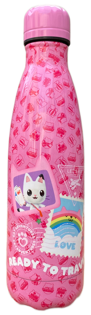 Bottiglia Termica in Acciaio Inossidabile Gabby's Dollhouse con Tappo Svitabile 500 Ml - O07881te/f