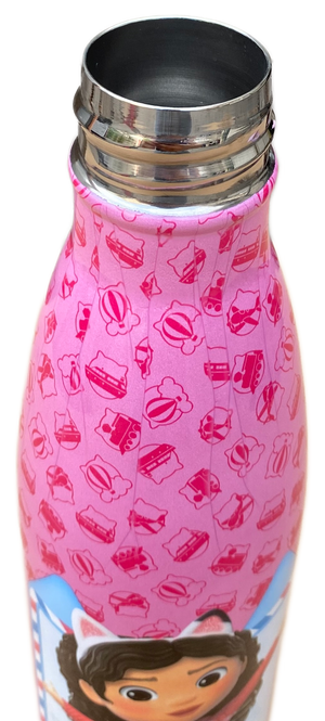 Bottiglia Termica in Acciaio Inossidabile Gabby's Dollhouse con Tappo Svitabile 500 Ml - O07881te/f