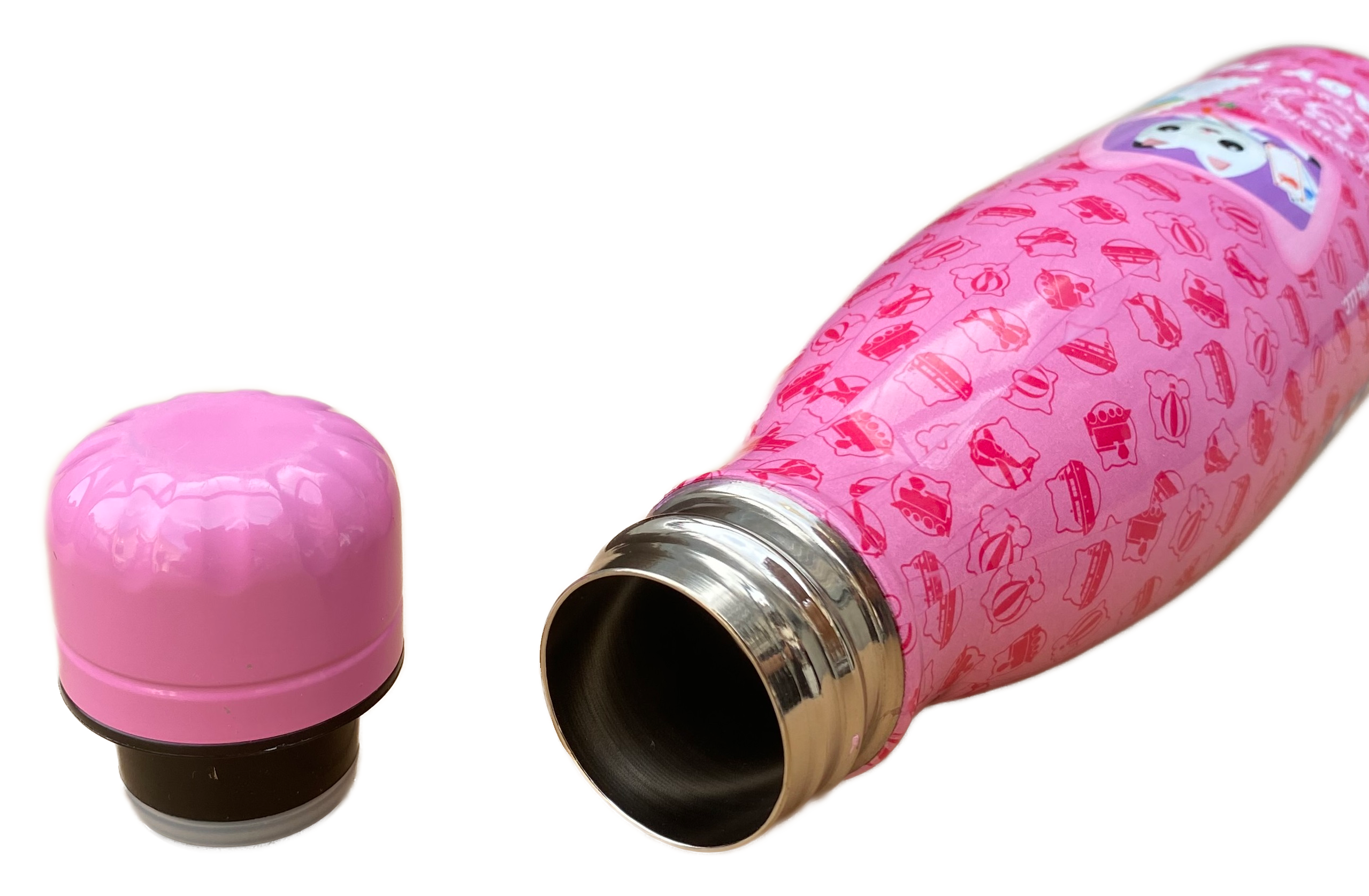Bottiglia Termica in Acciaio Inossidabile Gabby's Dollhouse con Tappo Svitabile 500 Ml - O07881te/f