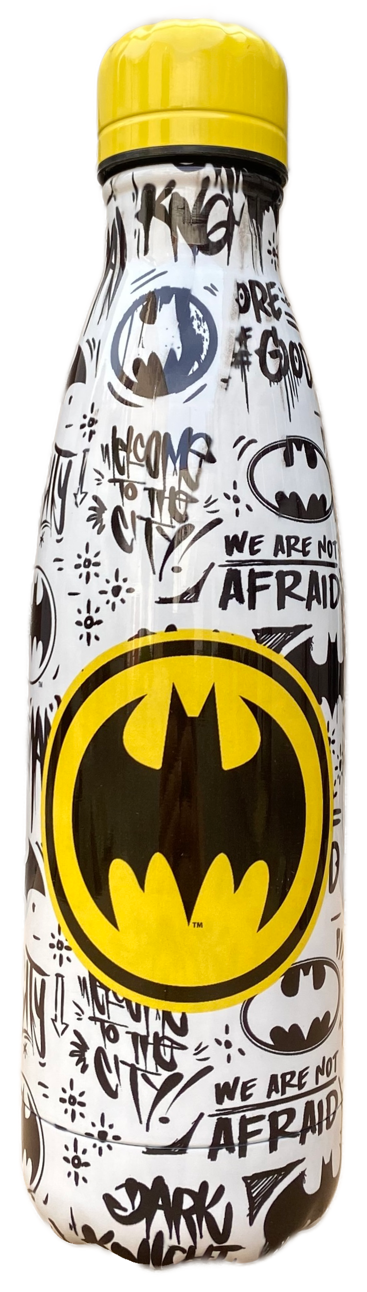 Bottiglia Termica in Acciaio Inossidabile Batman con Tappo Svitabile 500 Ml - L07878te/b
