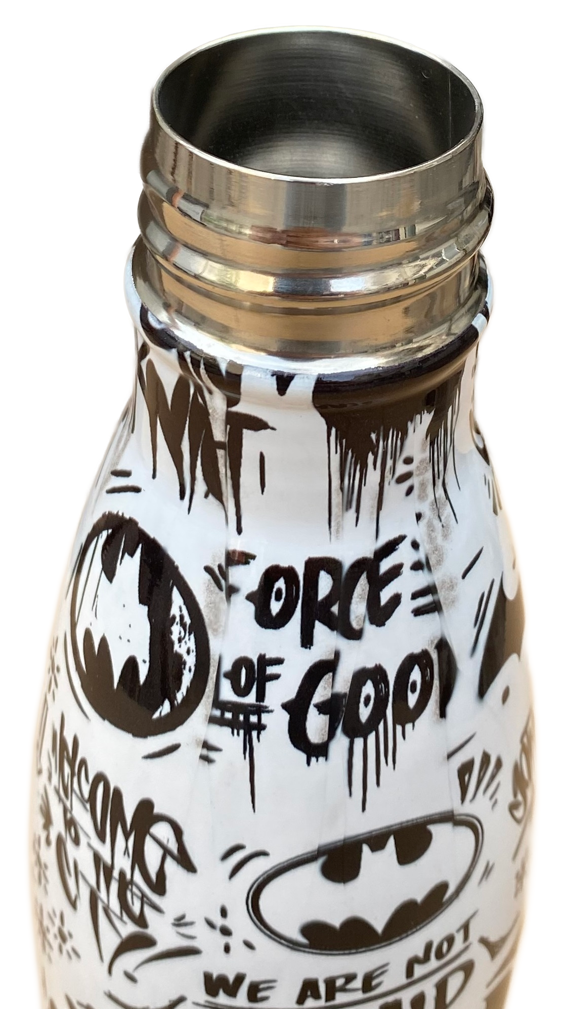 Bottiglia Termica in Acciaio Inossidabile Batman con Tappo Svitabile 500 Ml - L07878te/b
