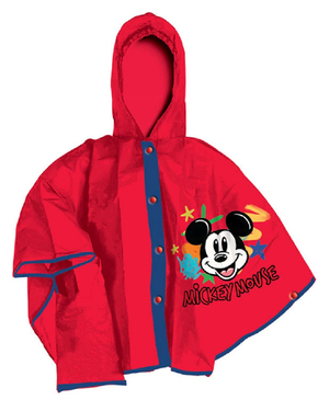 Set Pioggia Mantellina + Ombrello Topolino DISNEY 5/6 Anni Bambino - D07575mc+d04552mc