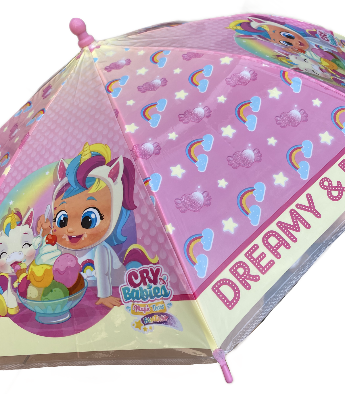 Set Pioggia Mantellina + Ombrello Cry Babies Bamboline 5/6 Anni Bambina - Cb2486mc+cb2485mc