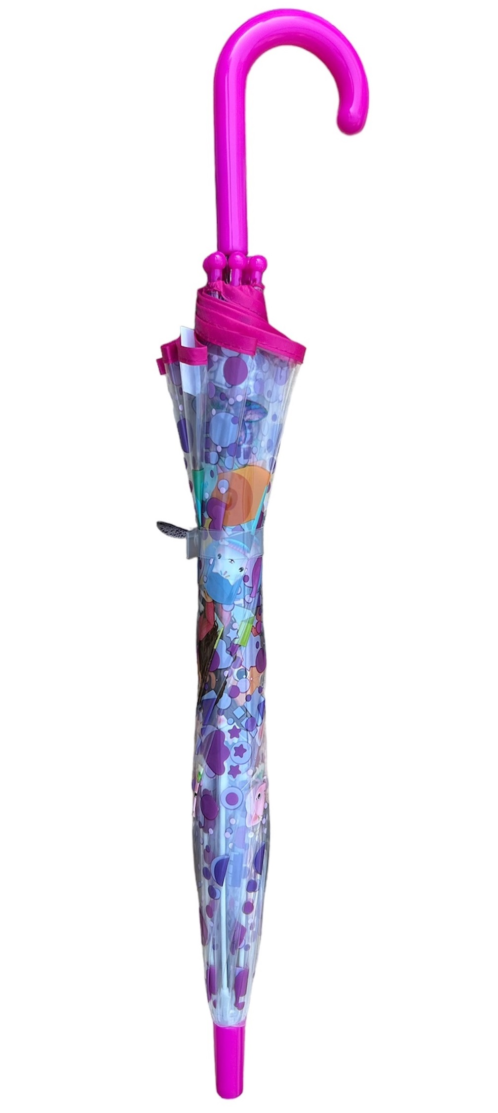 Ombrello Gabby Dollhouse Trasparente Cupola Manuale 8 Raggi Bambino - O07595mc