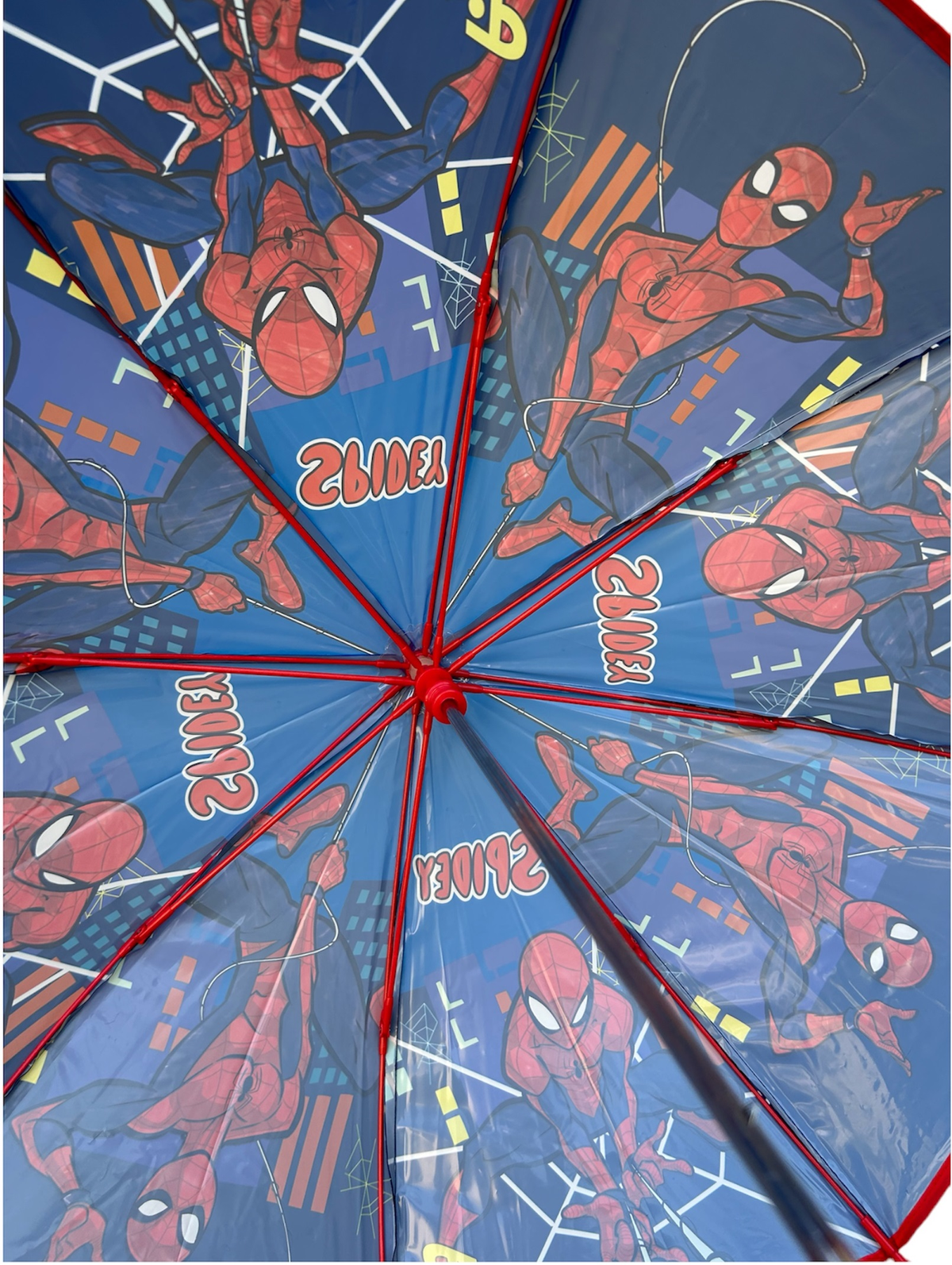 Set Pioggia Mantellina + Ombrello Spiderman MARVEL 5/6 Anni Bambino - M06510mc+m06508mc