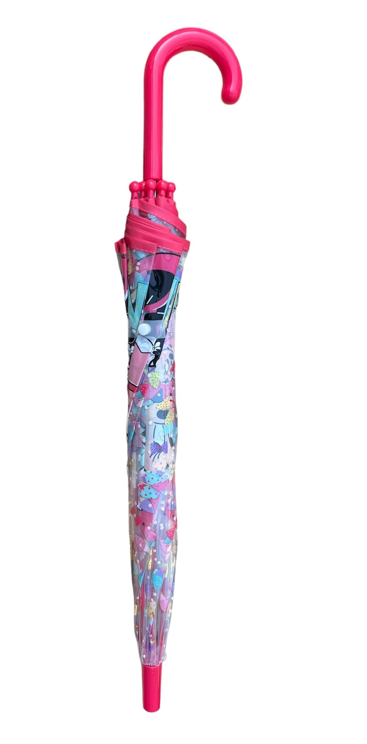 Ombrello Minnie DISNEY Trasparente Cupola Manuale 8 Raggi Bambino - D06523mc